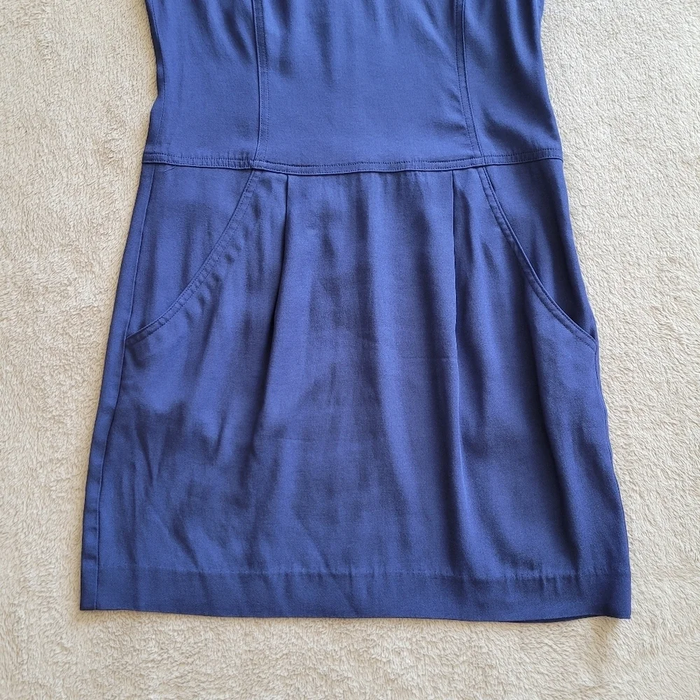 Theory Adalize Habitat blue sleeveless dress size 6​ - Picture 8 of 15